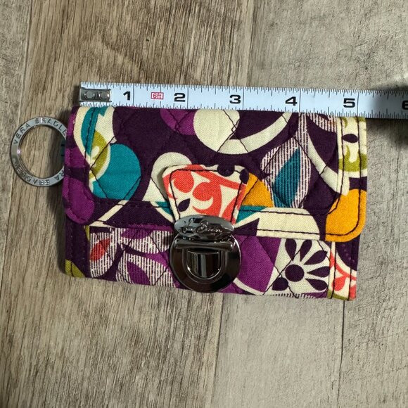 Vera Bradley Multi-Color Floral Folded Women's Wallet One Size - Picture 5 of 5